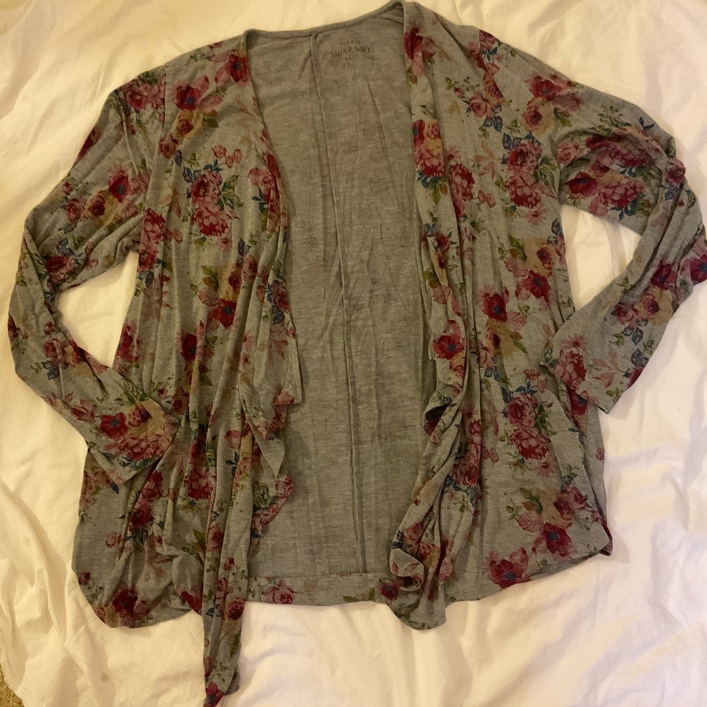 Torrid Floral Open Swing Cardigan - Picture 3 of 5